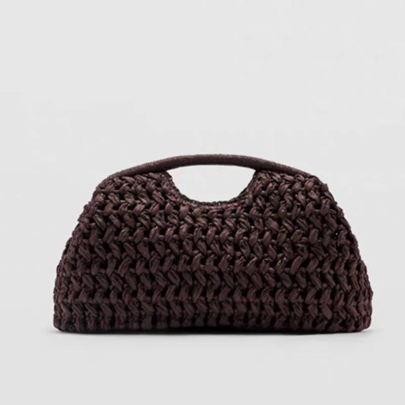 Women's Woven Straw Beach Bag