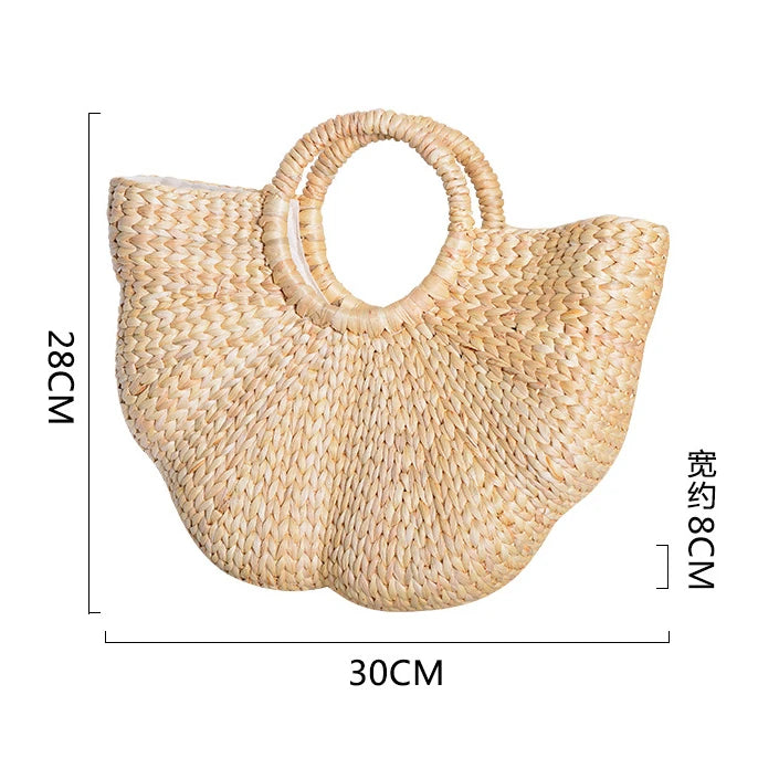 YoReAi Boho Woven Straw Tote