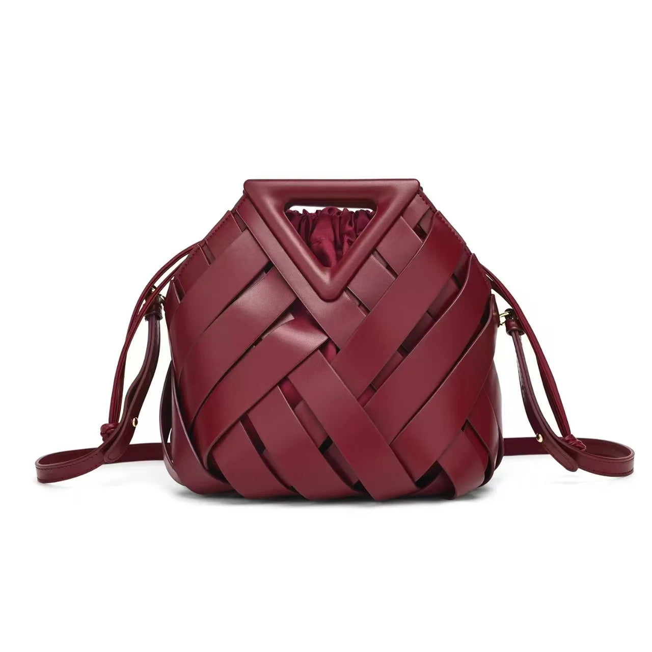 Hollow Woven Shoulder Messenger Bag